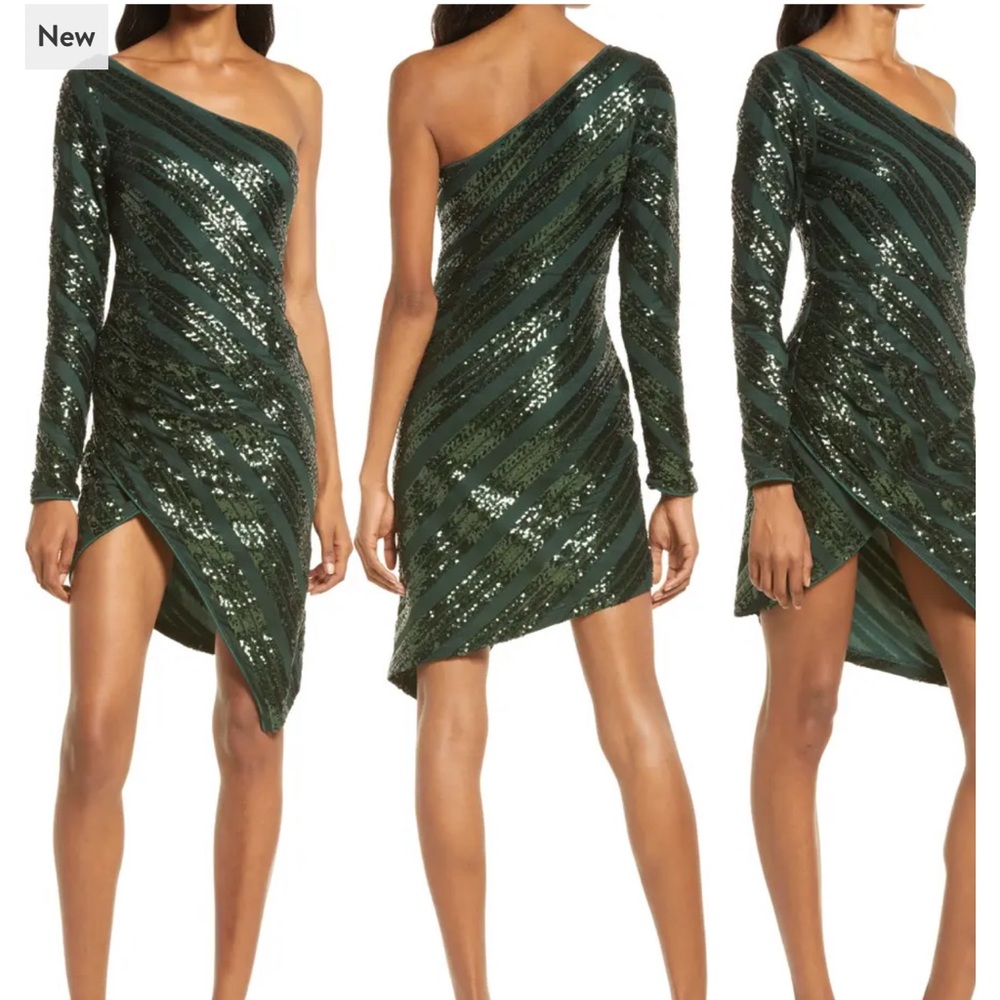 Lulus Rendezvous With You dark green dress - Picture 3 of 12